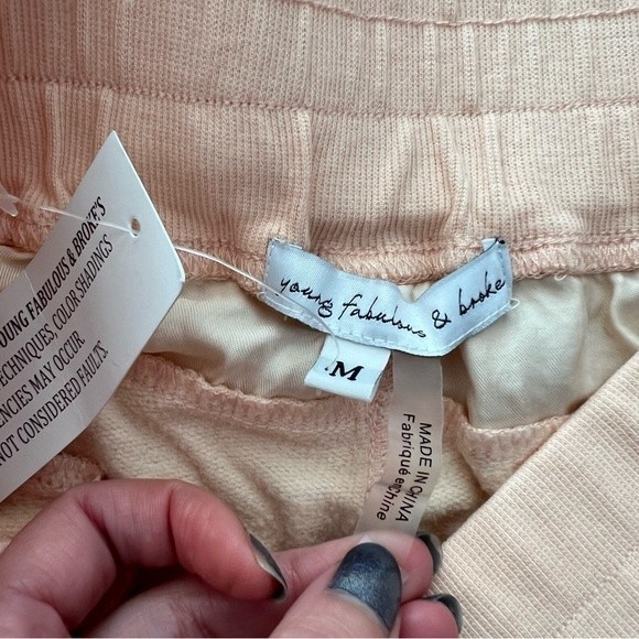 NWT Young Fabulous & Broke Peach Odin Joggers Medium - Picture 13 of 14